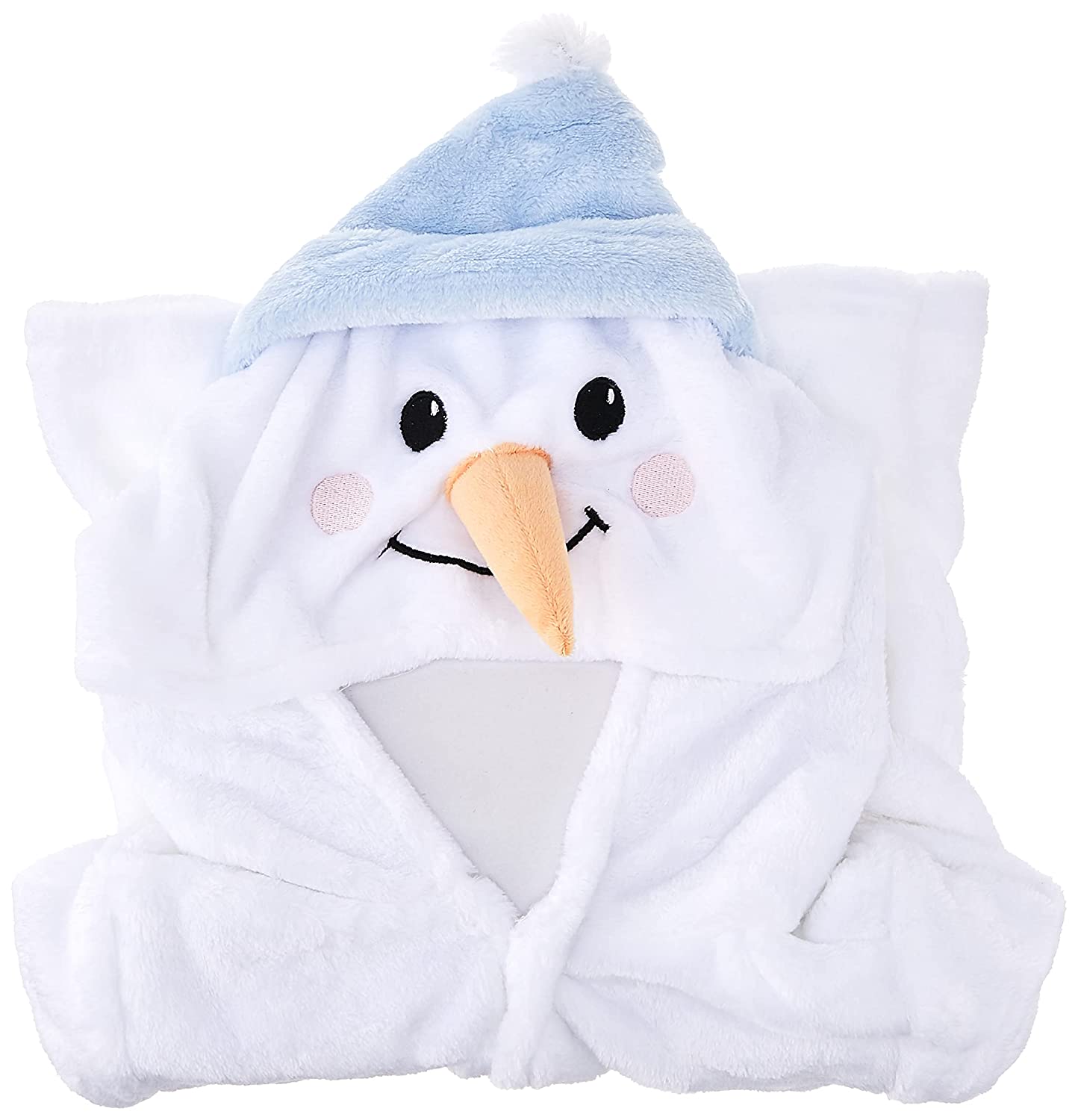 Hudson Baby Unisex Baby Plush Animal Face Bathrobe, Pretty Elephant, 0-9 Months - Image 3